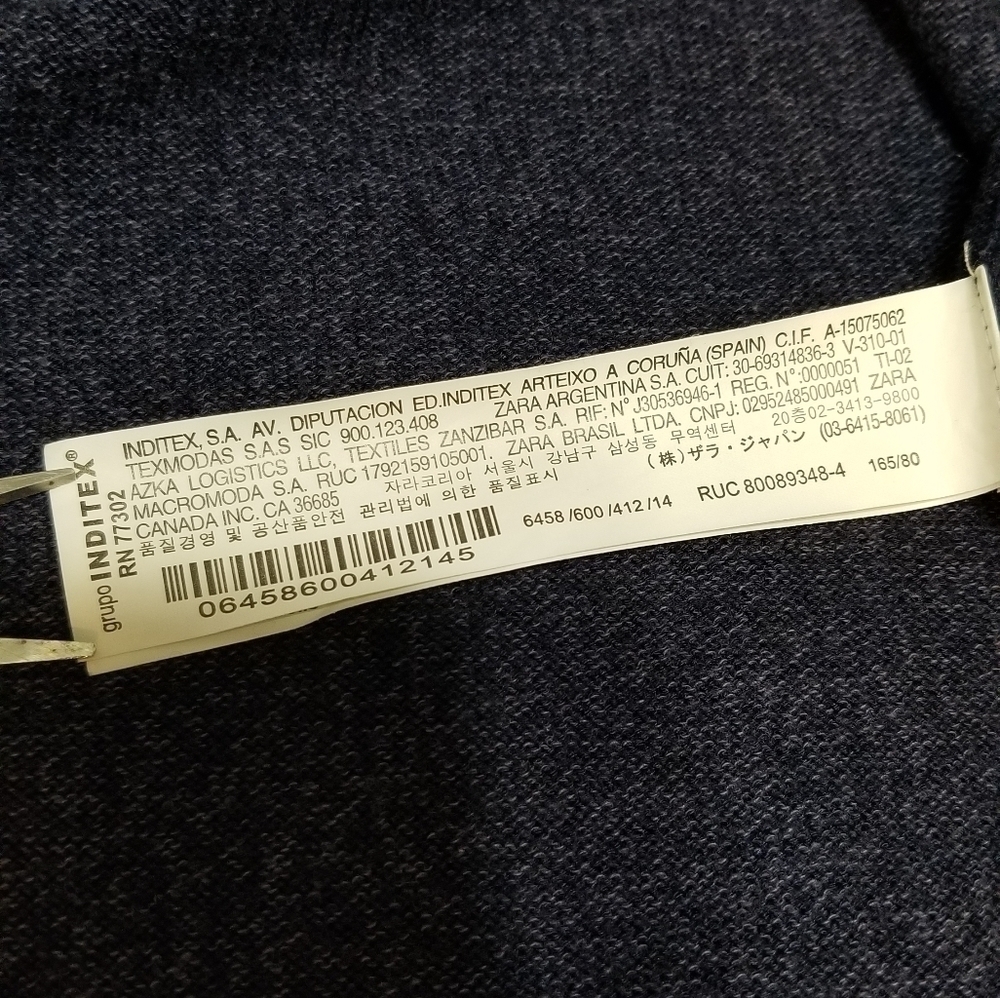 Zara Fancy Collection,  knit wear, color navy blue. - Picture 3 of 8